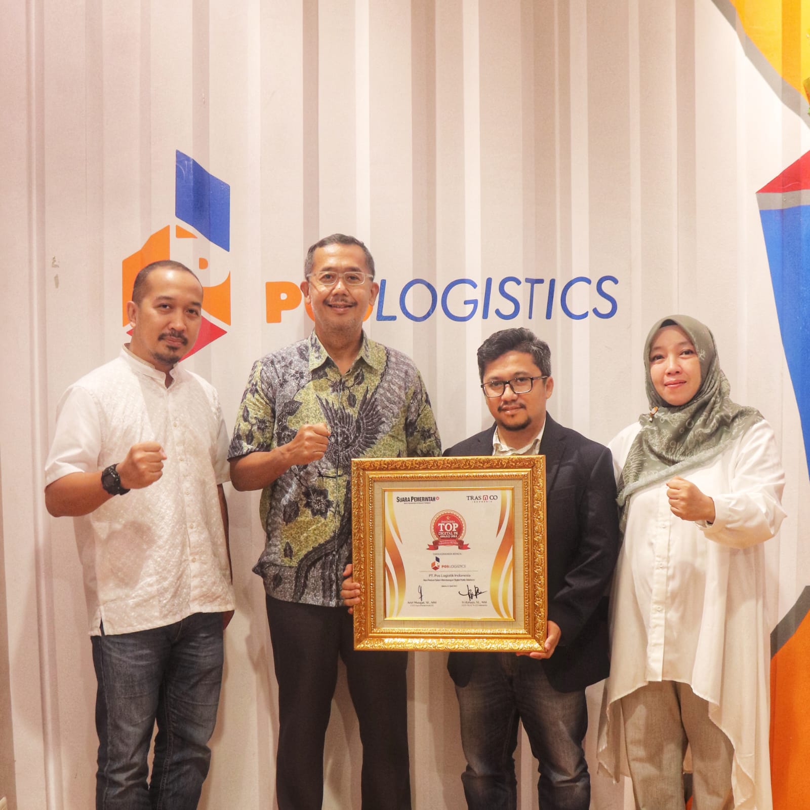 PT POS LOGISTIC INDONESIA WIN THE TOP DIGITAL PR AWARD 2022